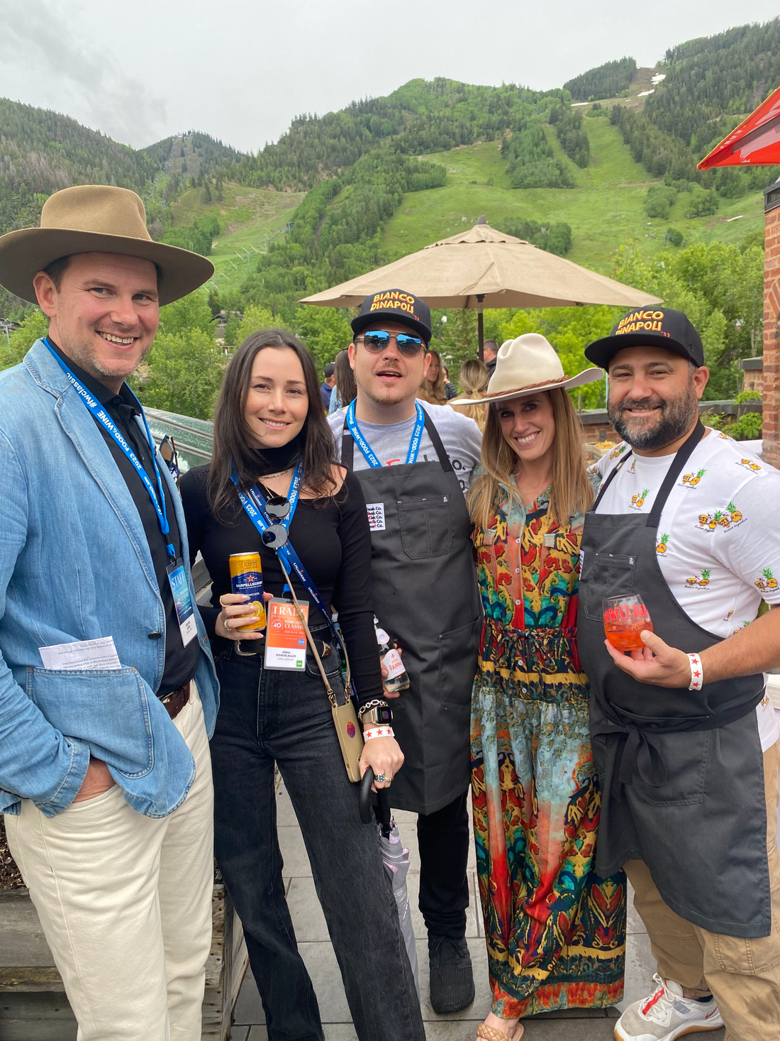 Food & Wine Classic in Aspen Pizza Freak Co. Frozen Artisan Pizza event with San Pellegrino